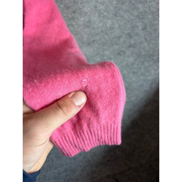 Parisian Signature Cashmere Sweater Womens Large Pink Preppy Casual Warm Cozy - Picture 5 of 10